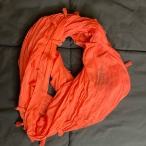 Coral infinity scarf